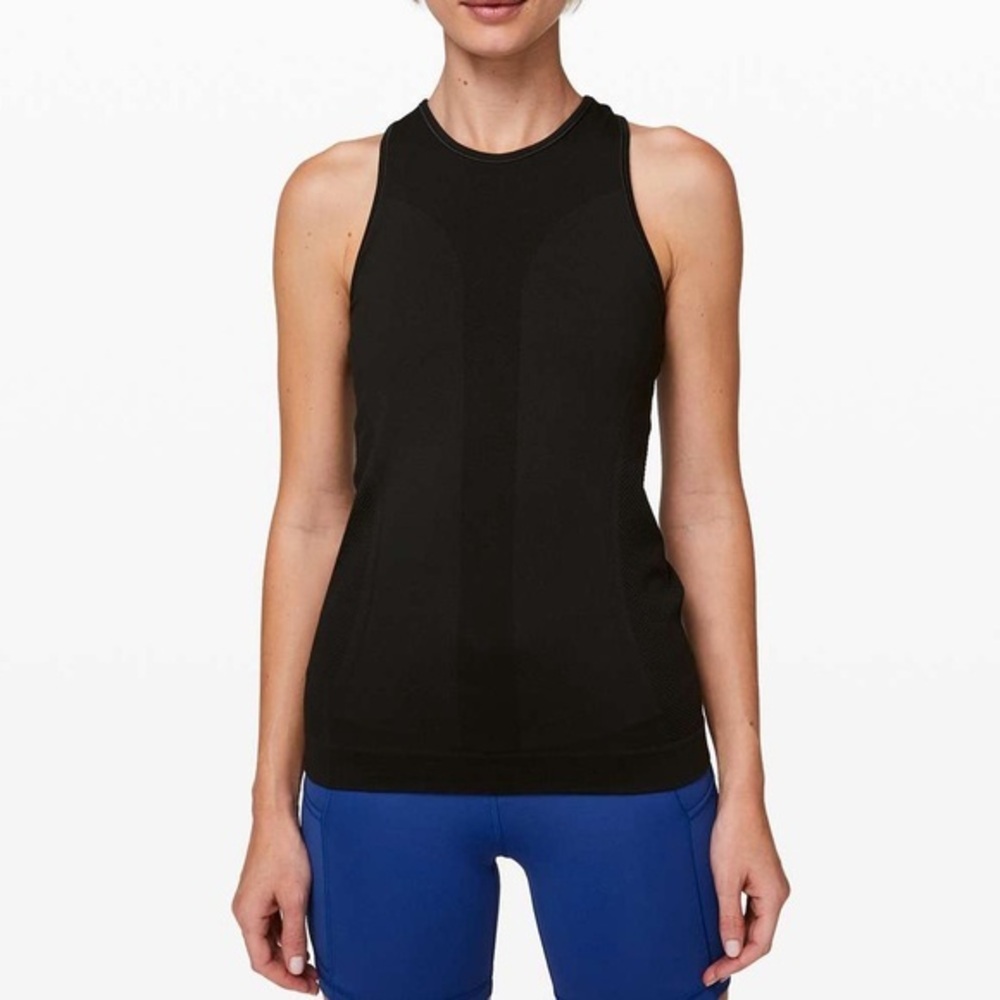 Lululemon For the Chill of It Tank Black Stretchy Size 4